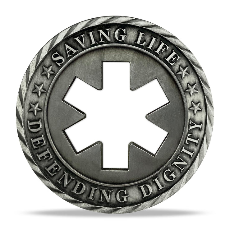 Emergency Medical Services Logo EMS Challenge Coin EMS