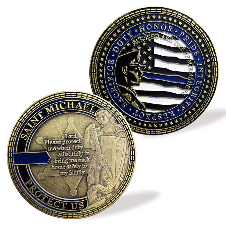 Police Officers Prayer Challenge Coin