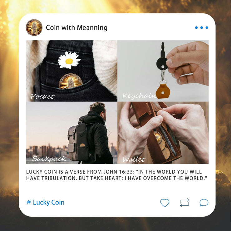 I Will Give You Rest Christian Challenge Coin