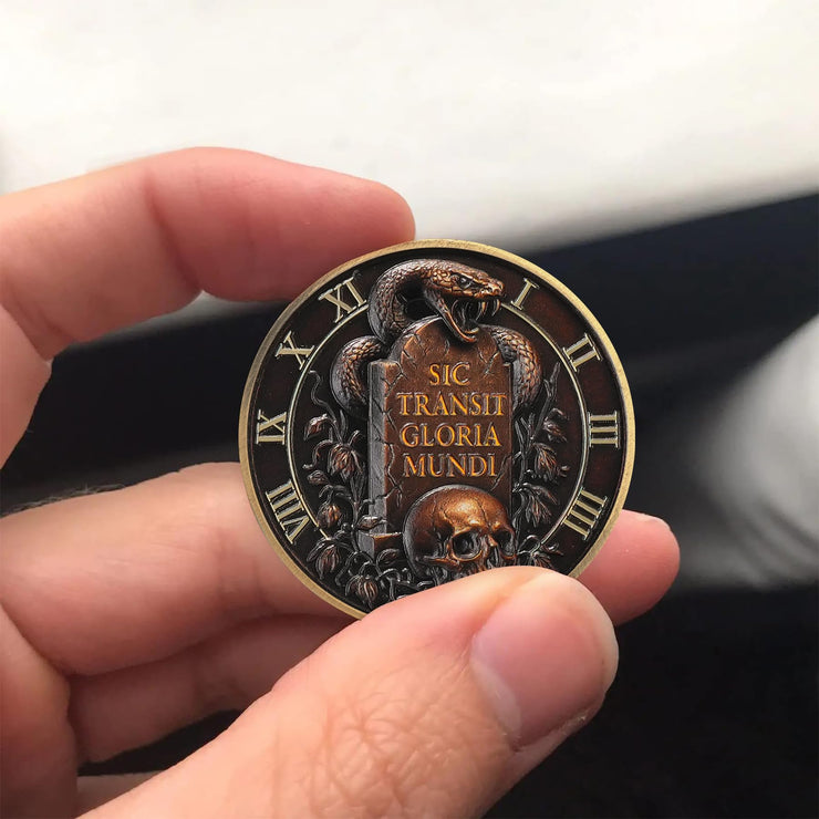 Memento Mori Stoic Skull Coin