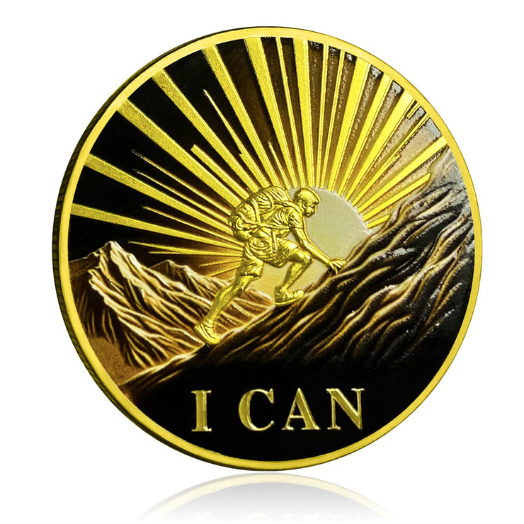 Inspirational Never Give Up Encouragement Challenge Coins