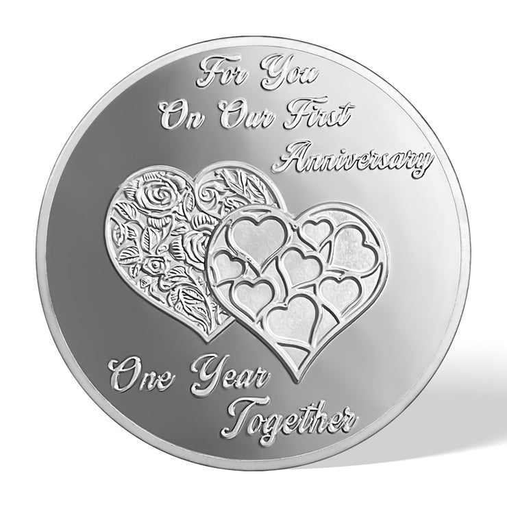 We Are Together 1st Wedding Anniversary Coin
