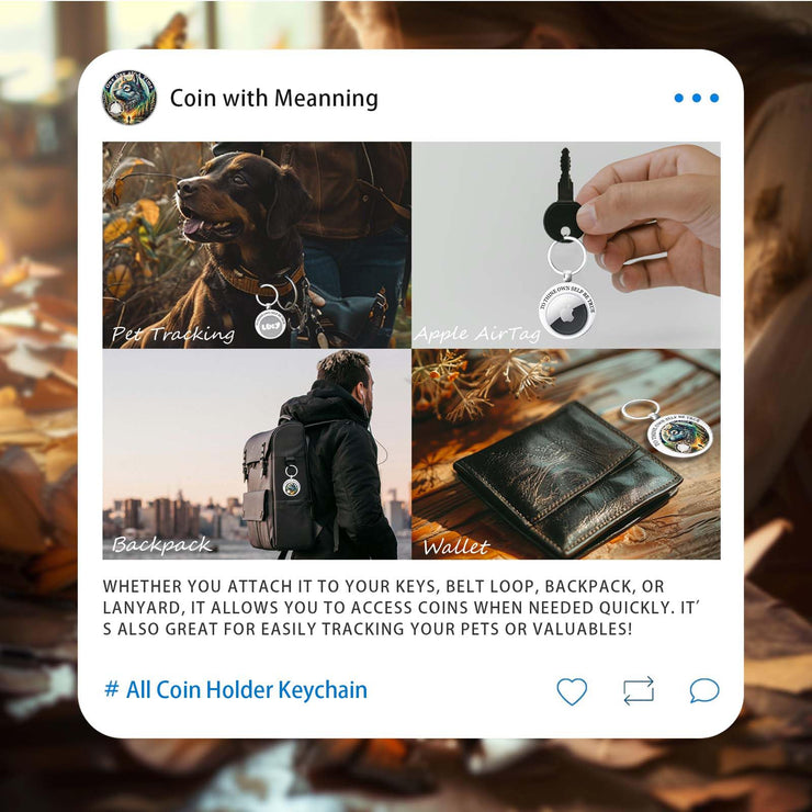 Sturdy Stainless Steel Sobriety Coin Holder