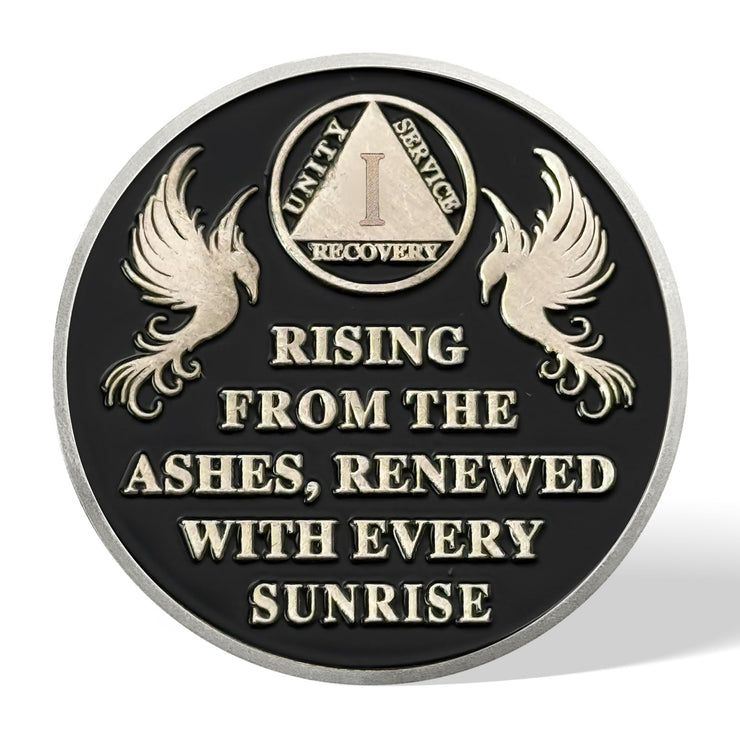 Phoenix Woman Sobriety Coin