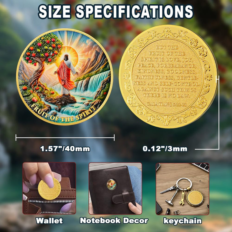 Fruit of The Spirit Christian Challenge Coin