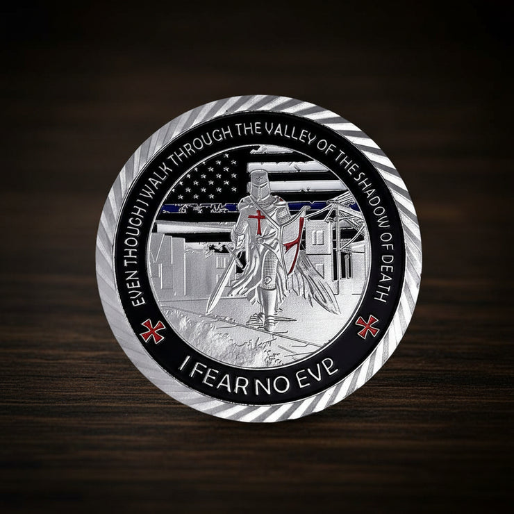 Thin Blue Line Lives Matter Police Officer Law Enforcement Challenge Coin