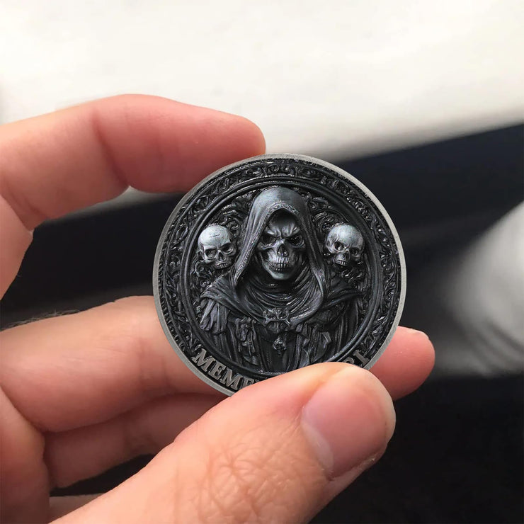 Carpe Diem Motivational Stoicism Memento Mori Challenge Coin