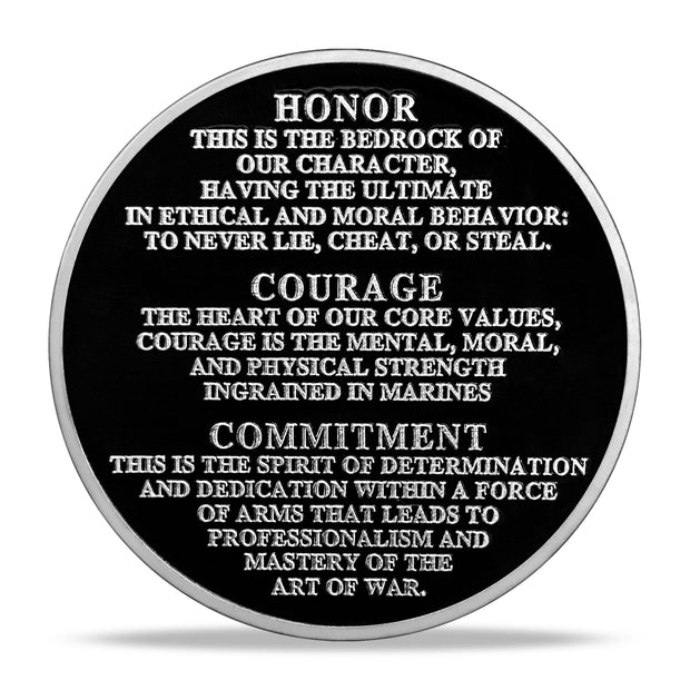 Marine Corps Core Value Challenge Coin