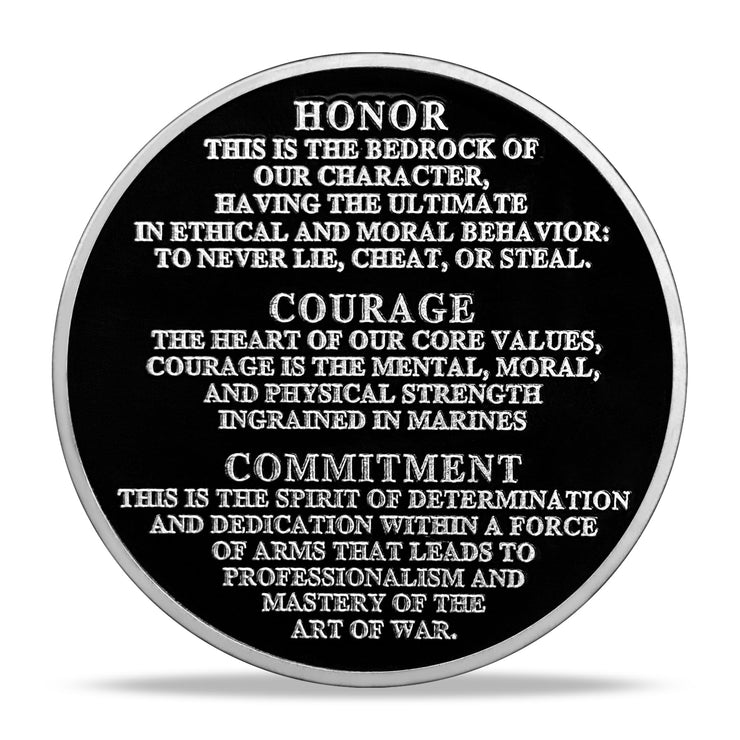 Marine Corps Core Value Challenge Coin