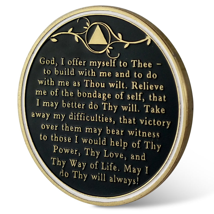 Personalized Gold Tree of Life Sobriety Coin