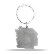 Unique Metal Steel Flame Trash Can Keychain