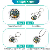 Sturdy Stainless Steel Sobriety Coin Holder