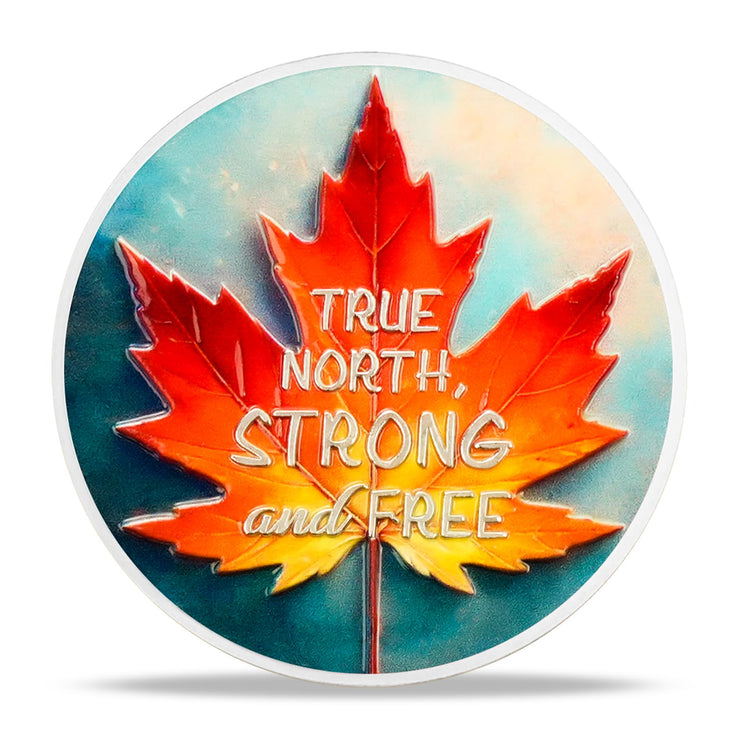 Canadian Parliament & Maple Leaf Challenge Coin