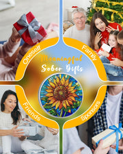 Sunflower Sobriety Coin