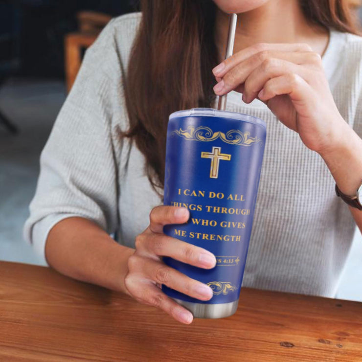 20 Oz Stainless Steel Tumbler, Double-layer 304 Vacuum Insulated Cup