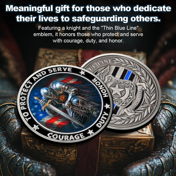 "Knights of Duty" Police Challenge Coin