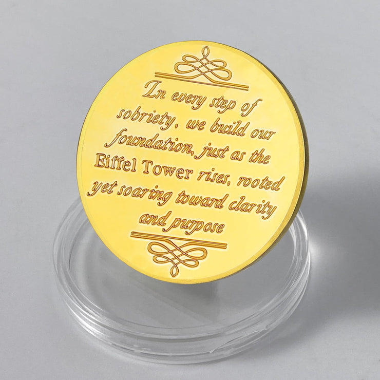 Eiffel Tower Sobriety Coin