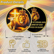 Lion of Judah and Lamb of God Christian Challenge Coin