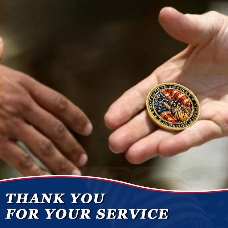 Thank You for Your Service Military Veterans Challenge Coins