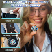 Flowers All The Way Sobriety Coin