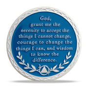 Lotus AA Sobriety Chip One Day at a Time Recovery Coin