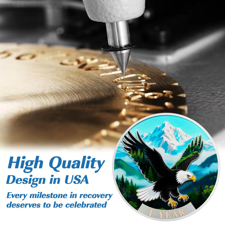 Wings to Soar Sobriety Coin