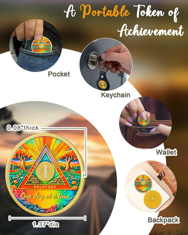 One Day at a Time Soberity Coin