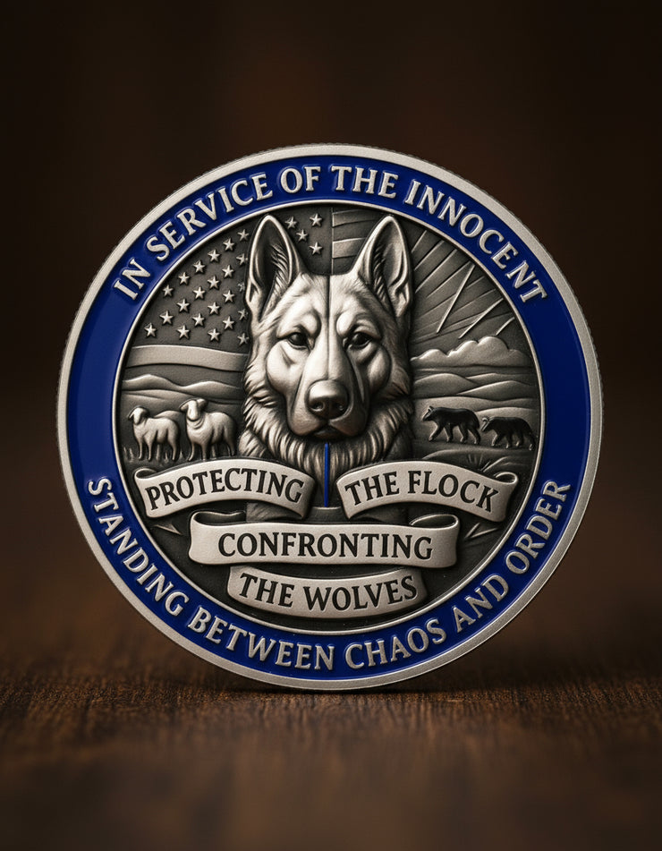 Working Dog Memorial Police Coin