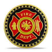 Firefighter Helmet Challenge Coin