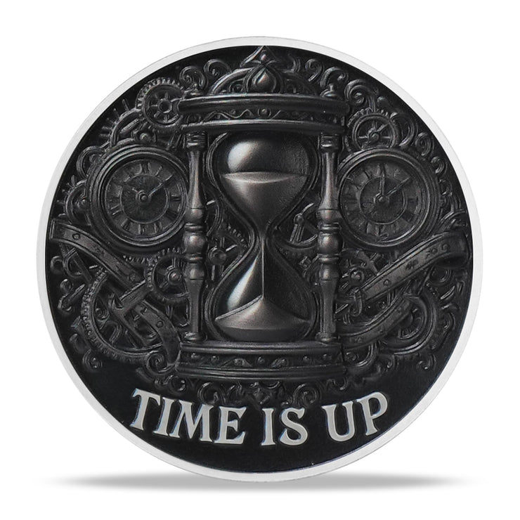 Game Over, You Lose-Time is Up Memento Mori Skull Challenge Coin