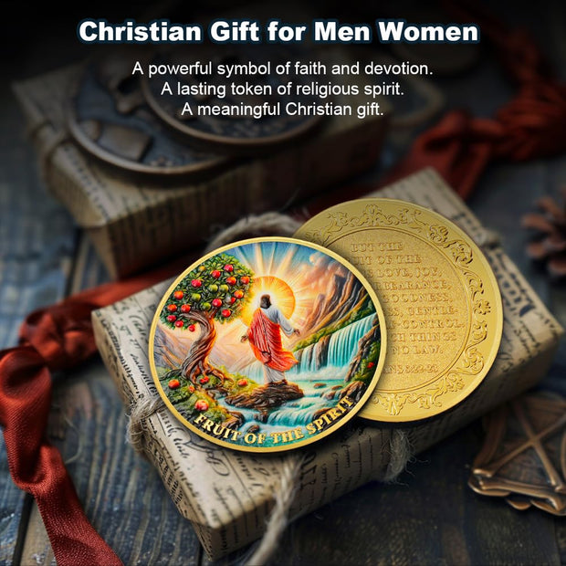 Fruit of The Spirit Christian Challenge Coin