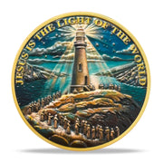 Crowd Lighthouse Religious Coin