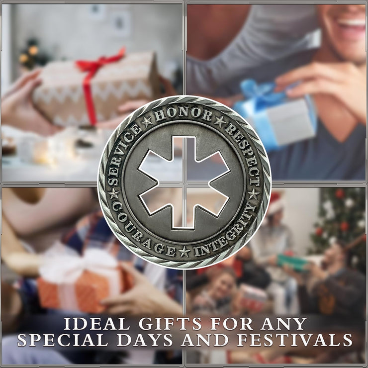 Emergency Medical Services Logo EMS Challenge Coin EMS