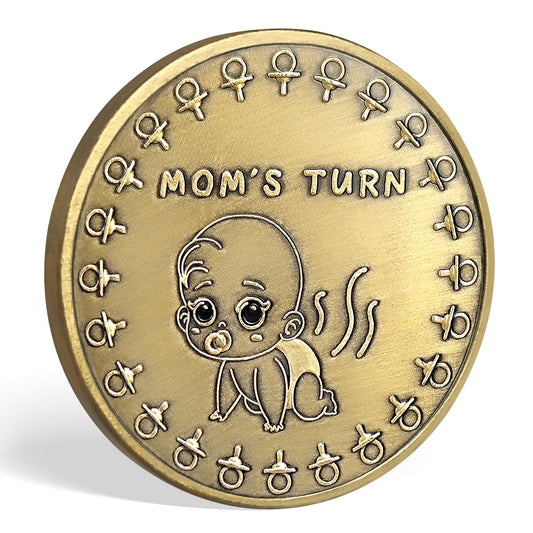 New Parents Decision Coin Mom's Turn Vs Dad's Turn Flip Coin