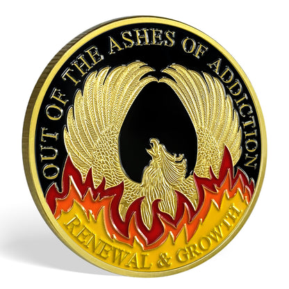 Reborn Phoenix Inspiring Challenge Coin Gift Home Furnishing Coin