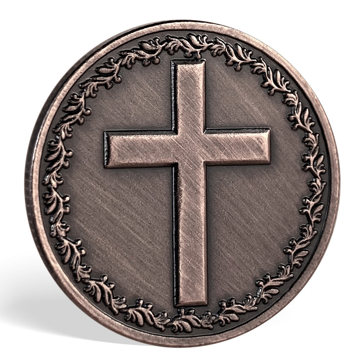 Cross and Faith Metal Game Token Coin