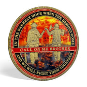 Fire Department Firefighter Brother Challenge Coin Thank You Appreciation Coin