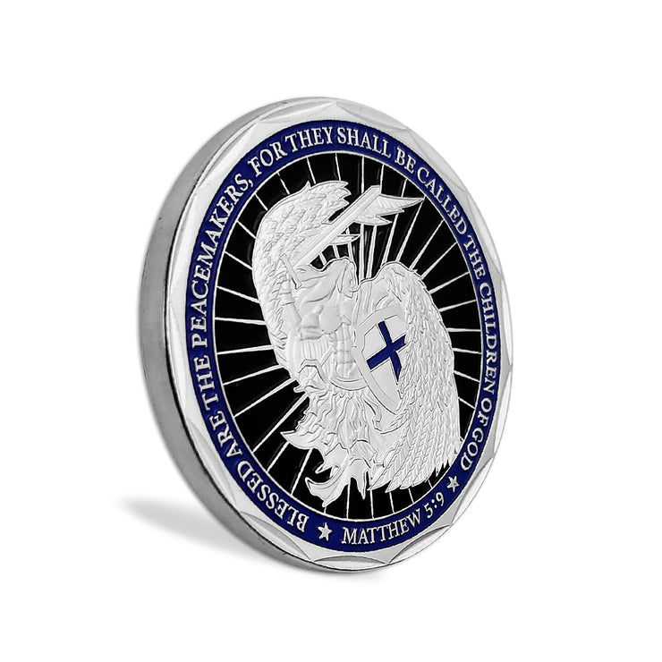 5 Pcs Guardian Angel Police Challenge Coin Gift Set