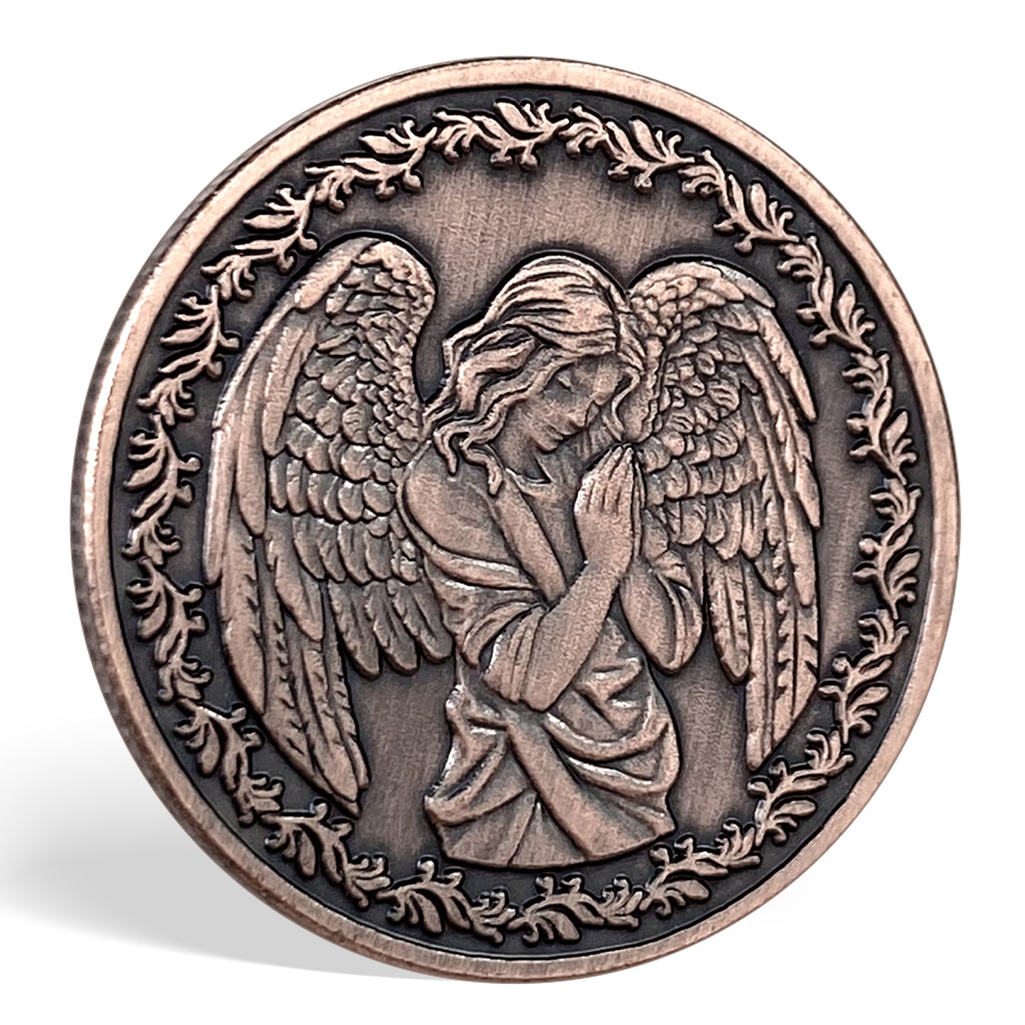 Guardian Angel and Courage Metal Game Token Coin