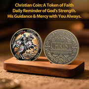 Philippians 4:13 Scripture Knights Templar Christian Challenge Coin