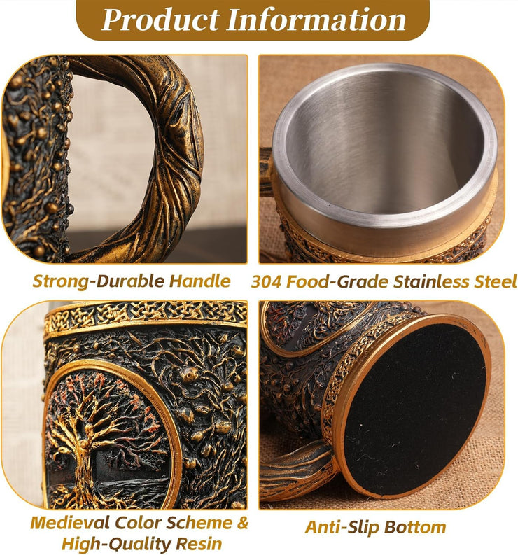 Original Handmade 20oz Medieval Celtic Pirate Viking Mug