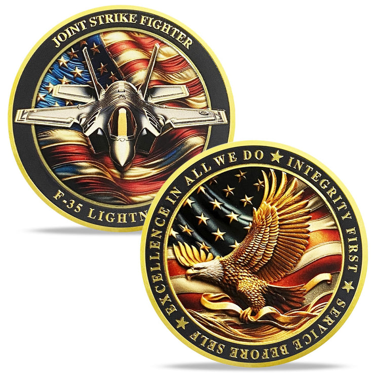 United States F-35 Lightning II Fighter Jet Air Force Challenge Coin