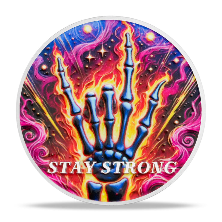 Rock Guitar Motivational Challenge Coin