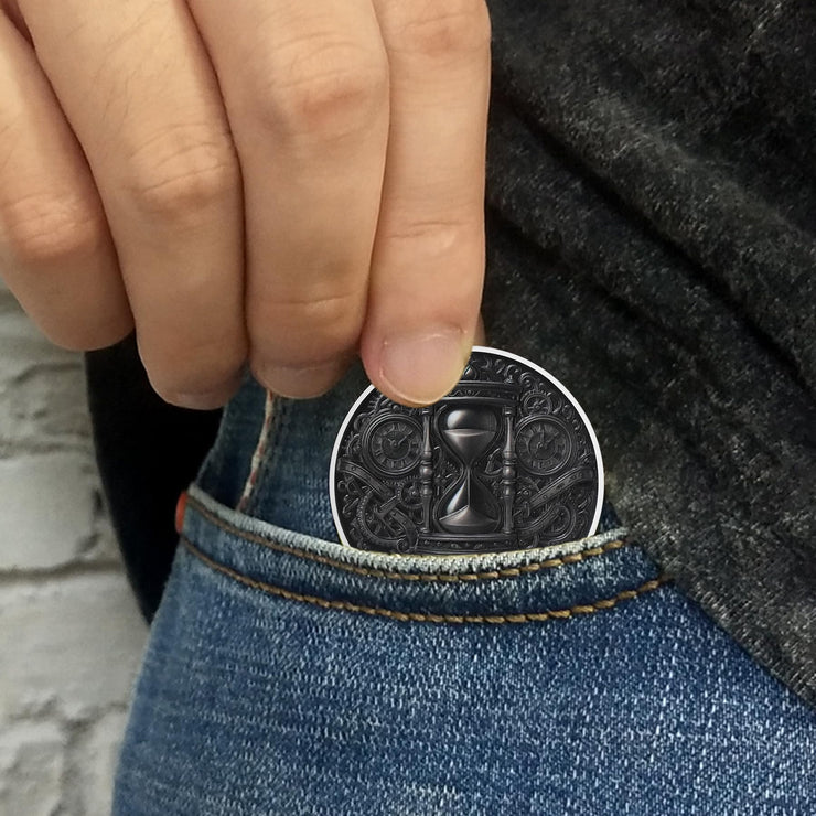 Game Over, You Lose-Time is Up Memento Mori Skull Challenge Coin