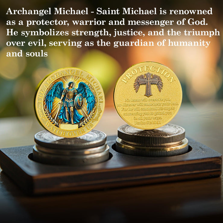 St Michael Coins Saint Michael Police Officers Prayer Coin