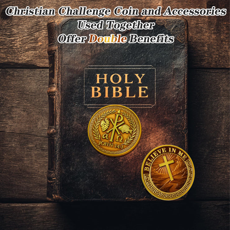 Chi-Rho Christian Challenge Coin