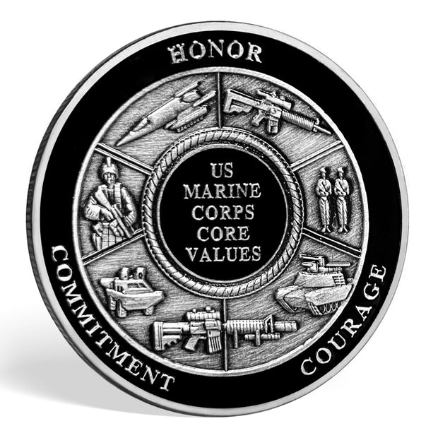 Marine Corps Core Value Challenge Coin