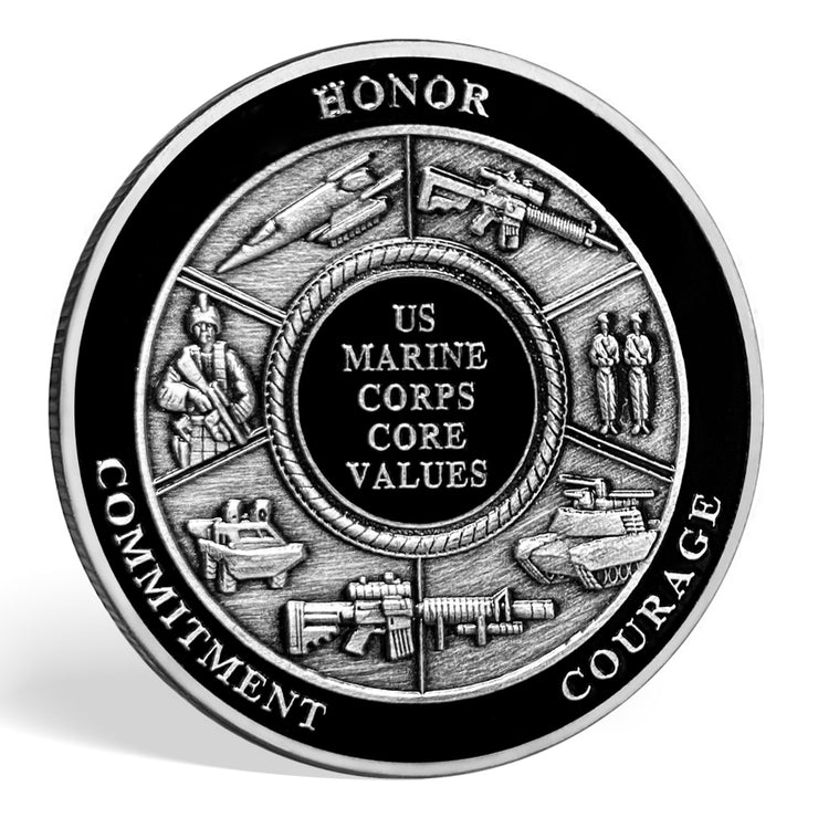 Marine Corps Core Value Challenge Coin