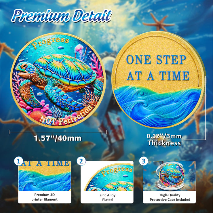 Progress Sea Turtle Sobriety Coins