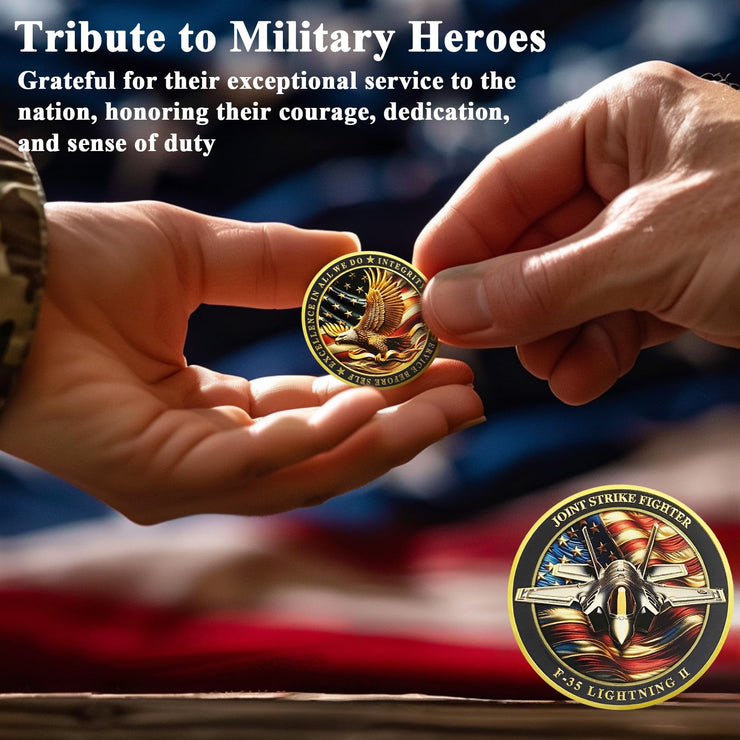 United States F-35 Lightning II Fighter Jet Air Force Challenge Coin